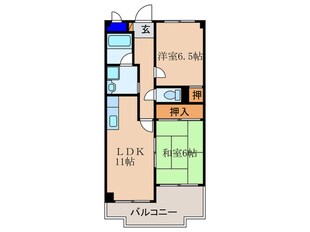 ラポート池の川の物件間取画像